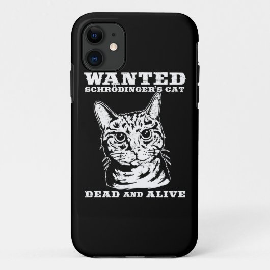 De kat van Schrödinger dood of levend gezocht Case-Mate iPhone Case (Achterkant)