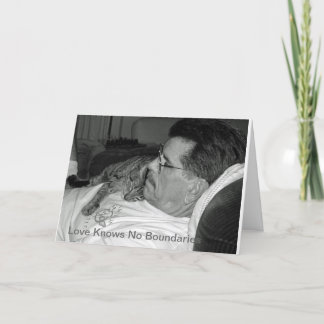 De kat van vaderdag kaart