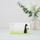 De kat visitekaartje (Staand voorkant)