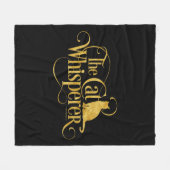 De kat Whisperer Fleece Deken (Voorkant (Horizontaal))