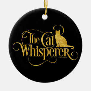 De kat Whisperer Keramisch Ornament