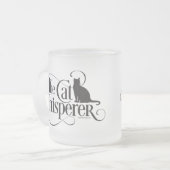 De kat Whisperer Matglas Koffiemok (Voorkant links)