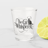 De kat Whisperer Shot Glas (Voorkant)