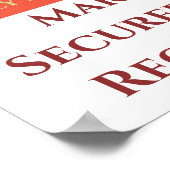 De katalytische Convertor beschermde, geeft tekst Poster (Hoek)