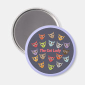 De katdame magneet (Voorkant / Achterkant)