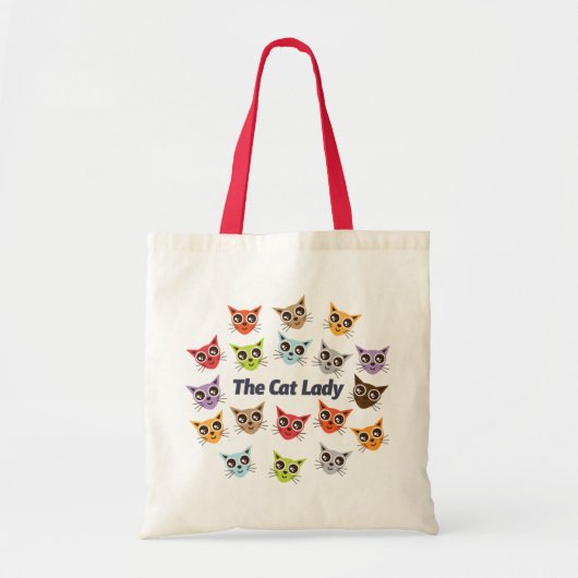 De katdame tote bag (Voorkant)