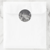 De katfamilie ronde sticker (Tas)
