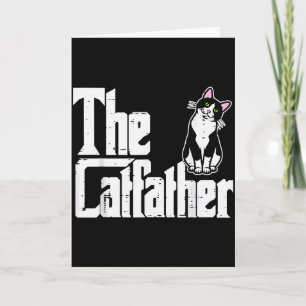 De Katfather Grappige Kitten Kat Vader Vacht Papa Kaart