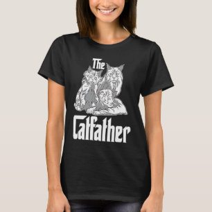 De Katfather Mafia Kat Grafisch T-shirt