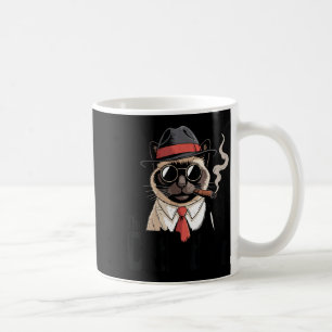 De Katfather Siamese Kat Vader Gelukkige Vaderdag Koffiemok