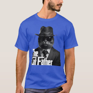 De Katfather Vaderdag Beste Verjaardag Kat Vader P T-shirt