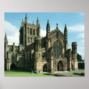 De kathedraal-kerk van de verouderde maagd Maria e Poster