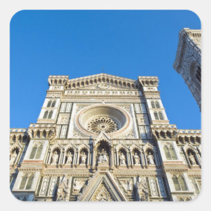 De kathedraal Santa Maria del Fiore, Firenze, Vierkante Sticker