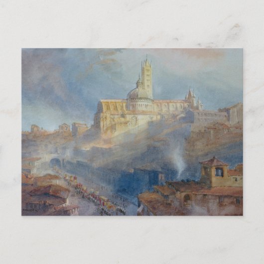 De kathedraal, Siena, 1902 Briefkaart (Voorkant)