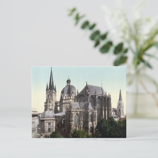 De kathedraal van Aken Briefkaart (Staand voorkant)