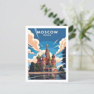 De Kathedraal van Basilius de Heilige in Moskou Briefkaart