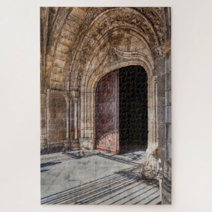 De kathedraal van Braga. Braga, Portugal. Legpuzzel