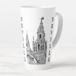 De kathedraal van Giralda Sevilla. Andalusië, Span Latte Mok