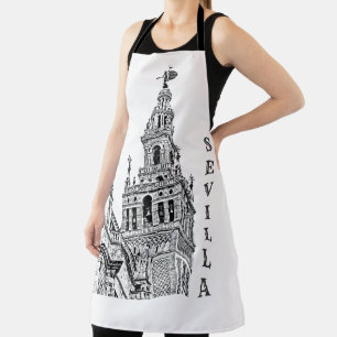 De kathedraal van Giralda Sevilla. Andalusië, Span Schort