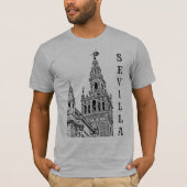 De kathedraal van Giralda Sevilla. Andalusië, Span T-shirt (Voorkant)