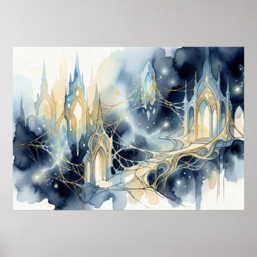 De Kathedraal van Lichtende Adem Poster (Voorkant)