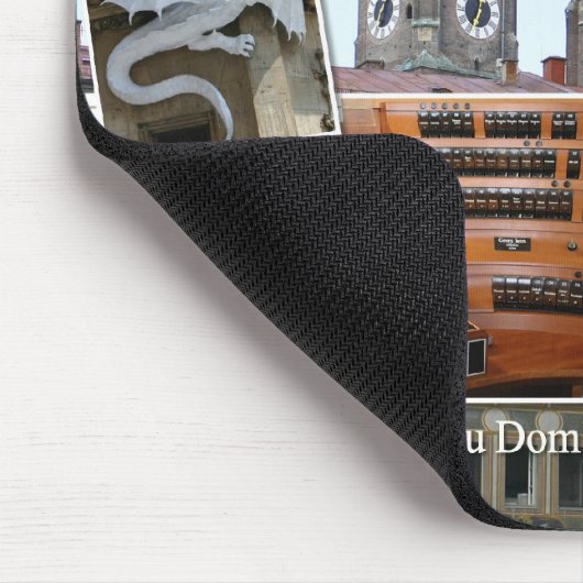 De Kathedraal van München mousepad Muismat (Hoek)