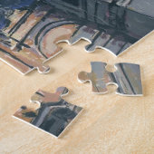 De kathedraal van New Orleans bij Night Jig Saw Legpuzzel (Zijkant)