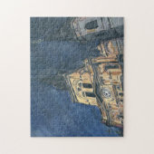 De kathedraal van New Orleans bij Night Jig Saw Legpuzzel (Verticaal)