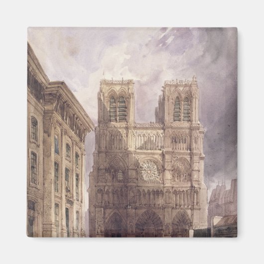 De kathedraal van Notre Dame, Parijs, 1836 Magneet (Voorkant)