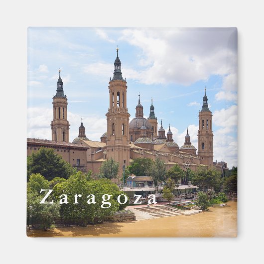 De kathedraal van Onze-Lieve-Vrouw van de Pijler e Magneet (Voorkant)