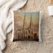 De kathedraal van Sint-Patrick in Midtown Manhatta Kussen (Deken)