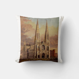 De kathedraal van Sint-Patrick in Midtown Manhatta Kussen