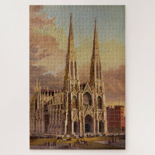 De kathedraal van Sint-Patrick in Midtown Manhatta Legpuzzel