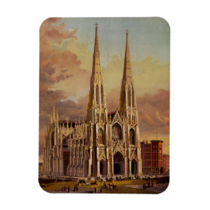 De kathedraal van Sint-Patrick in Midtown Manhatta Magneet