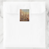 De kathedraal van Sint-Patrick in Midtown Manhatta Vierkante Sticker (Tas)
