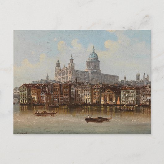 De kathedraal van St. Paul | Johann Wilhelm Jankow Briefkaart (Voorkant)