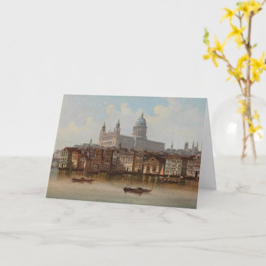 De kathedraal van St. Paul | Johann Wilhelm Jankow Kaart (Gele Bloem)