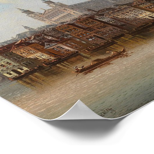 De kathedraal van St. Paul | Johann Wilhelm Jankow Poster (Hoek)