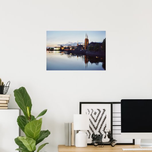 de kathedraal van Wroclaw Poster (Thuiskantoor)