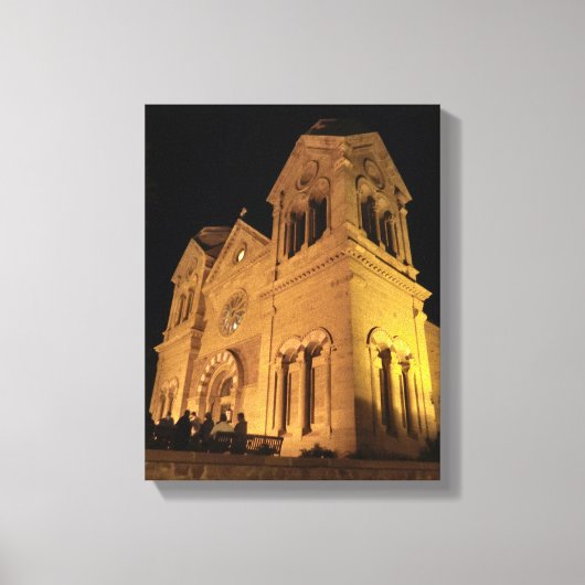 De kathedrale basiliek van St. Franciscus van Assi Canvas Afdruk (Voorkant)