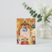 De kathedralen van Broadway door Florine Stettheim Visitekaartje (Staand voorkant)