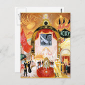 De kathedralen van Broadway, fijne kuntschildering Briefkaart (Voorkant / Achterkant)