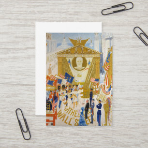 De kathedralen van Wall Street door Stettheimer Visitekaartje
