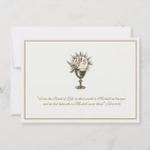 De katholieke Eerste Heilige Communie voor kindere Kaart (Achterkant)