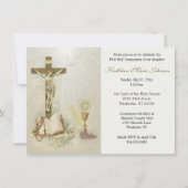 De katholieke Eerste Heilige Communie voor kindere Kaart (Voorkant)