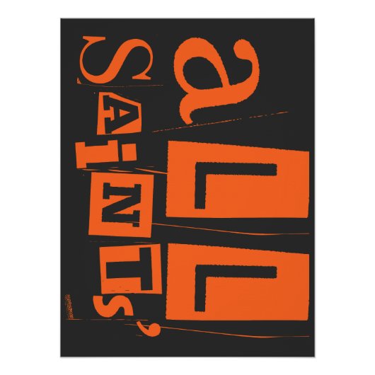 De katholieke heiligen van alle heiligen perfect poster (Voorkant)