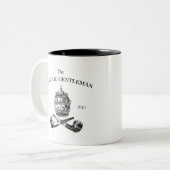 De katholieke herenman tweekleurige koffiemok (Voorkant links)