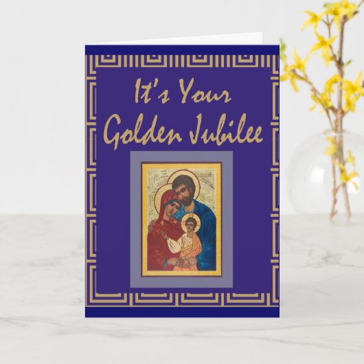 De katholieke Kaarten van het Gouden jubileum van (Gele Bloem)