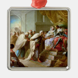 De katholieke koning en koningin metalen ornament