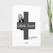 De katholieke Wenskaarten van Nonnen "sluiten zich Kaart (Achterkant)